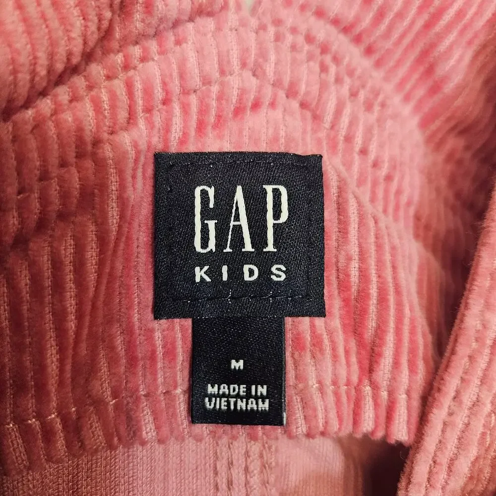 NWT Gap Kids Pink Mauve Corduroy Overall Dress Size Medium (8) New With Tags